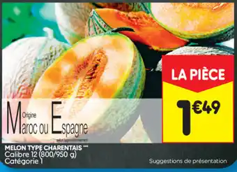 Leader Price Melon type charentais offre