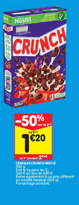 Leader Price Céréales crunch Nestlé offre