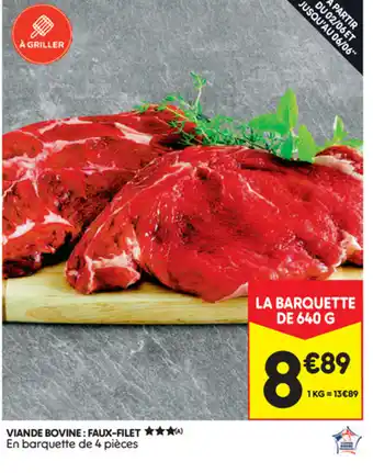 Leader Price Viande bovine : Faux-filet offre