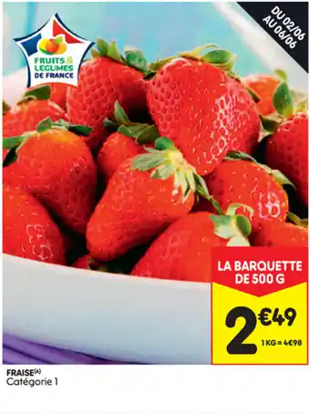 Leader Price Fraise offre