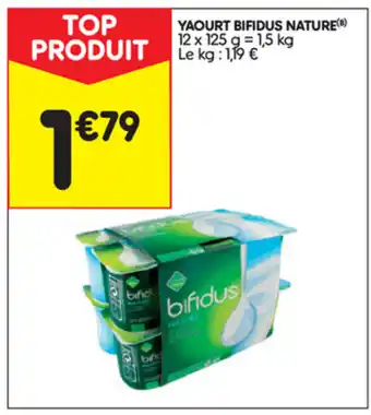 Leader Price Yaourt Bifidus Nature offre