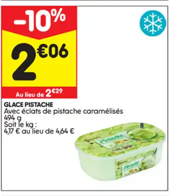 Leader Price Glace Pistache offre
