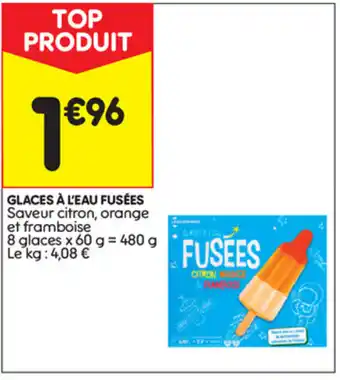 Glaces à l'eau Fusées