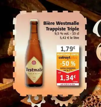 Colruyt Bière Westmalle Trappiste Triple offre
