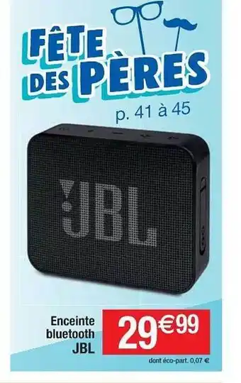 Cora x Carrefour Enceinte Bluetooth Jbl offre