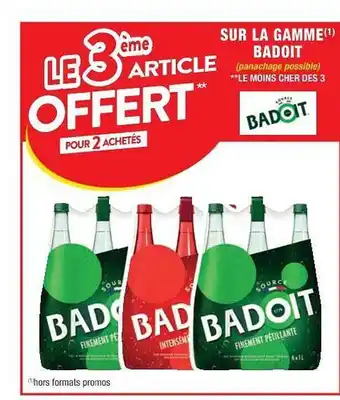 Cora x Carrefour La Gamme Badoit offre
