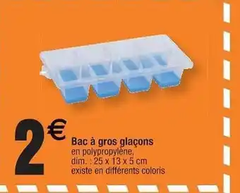 Cora x Carrefour Bac à Gros Glaçons offre