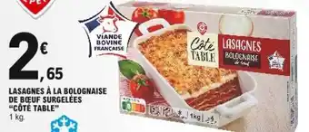 E.Leclerc Lasagnes à La Bolognaise De Boeuf Surgelées offre