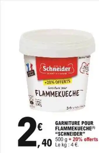 E.Leclerc Garniture Pour Flammekueche offre