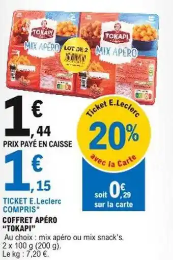 E.Leclerc Coffret Apéro offre