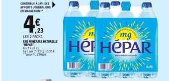 E.Leclerc Eau Minérale Naturelle offre