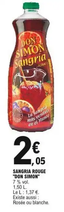 E.Leclerc Sangria Rouge offre