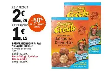 E.Leclerc Préparation Pour Acras offre