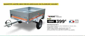 Feu Vert Remorque Eco 150 offre