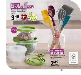 Lidl Boîtes De Conservation, Ustensile De Cuisine offre