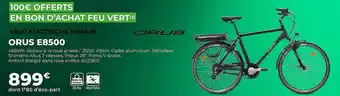 Feu Vert Vélo électrique Urbain Orus E8500 offre