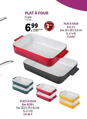Lidl Plat à Four offre