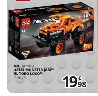 42135 Monster Jam El Toro Loco Lego Technic