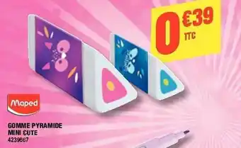 Plein ciel Gomme Pyramide Mini Cute Maped offre