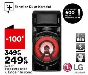 BUT Enceinte Sono Lg offre