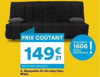 BUT Banquette-lit Clic-clac Tissu Maya offre