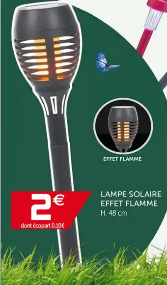 Gifi Lampe Solaire Effet Flamme offre