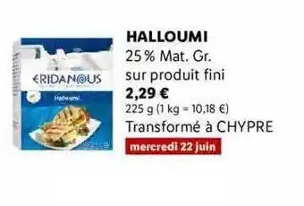 Lidl Halloumi Eridanous offre