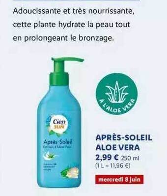 Lidl Après-soleil Aloé Vera offre