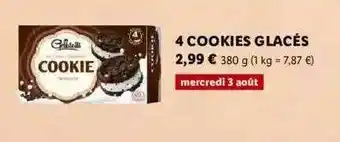 Lidl 4 Cookies Glacés offre