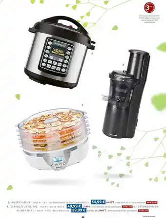 Lidl Multicuiseur SilverCrest, Extracteur De Jus SilverCrest, Déshydrateur Alimentaire SilverCrest offre