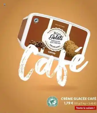 Lidl Crème Glacée Café offre