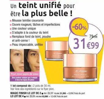 M6 Boutique Magic Finish M. Asam offre