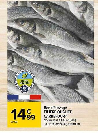 Carrefour Bar D'élevage Filière Qualité Carrefour offre