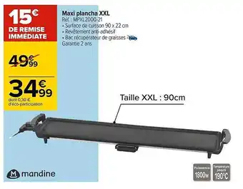 Maxi Plancha Xxl Mandine