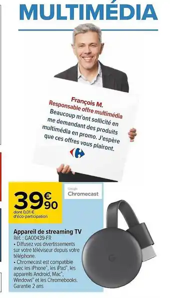 Carrefour Appareil De Streaming Tv offre