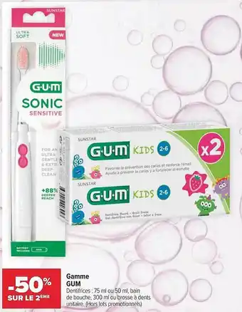 Carrefour maPara parapharmacie Gamme Gum offre