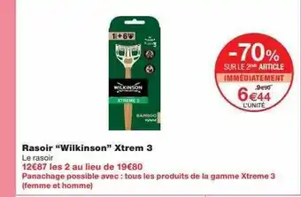 Monoprix Rasoir offre