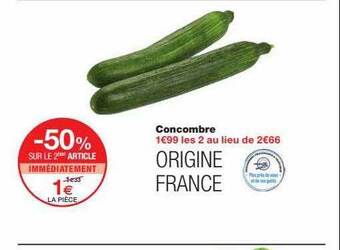Monoprix Concombre offre