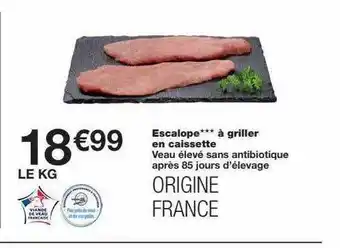Monoprix Escalope*** à Griller En Caissette offre