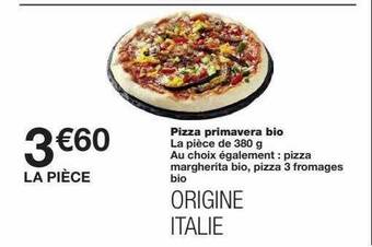 Monoprix Pizza Primavera Bio offre