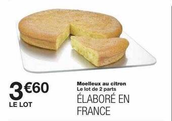 Monoprix Moelleux Au Citron offre