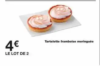 Monoprix Tartelette Framboise Meringée offre