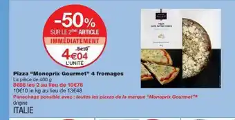 Monoprix Pizza offre