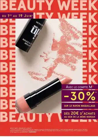 Monoprix Le Rayon Maquillage offre