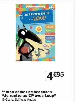 Monoprix Mon Cahier De Vacances offre