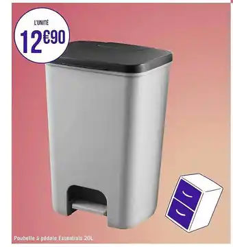 Géant Casino Poubelle à Pédale Essentials offre