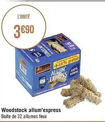 Géant Casino Woodstock Allum'express offre