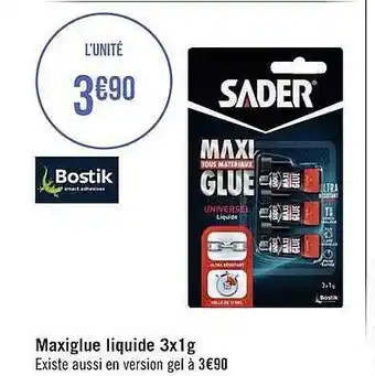Géant Casino Maxiglue Liquide Bostic offre