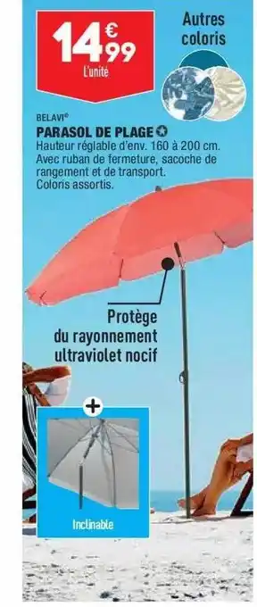 ALDI Parasol De Plage Belavi offre