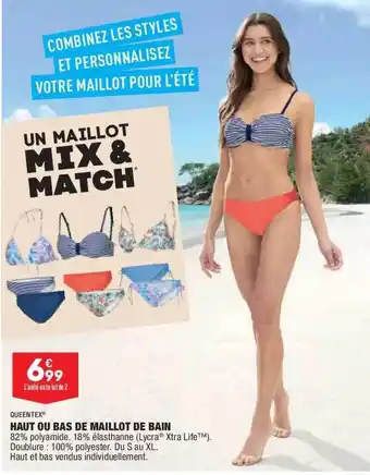 ALDI Haut Ou Bas De Maillot De Bain Queentex offre